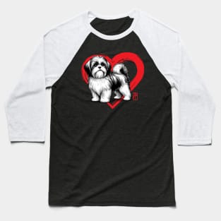 I Love My Shih Tzur - I Love my dog - Devoted dog Baseball T-Shirt